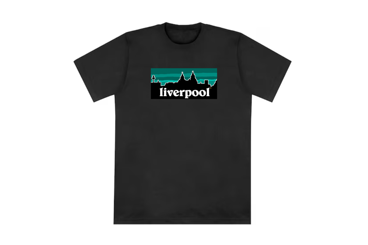 Kids Liverpool Skyline Green