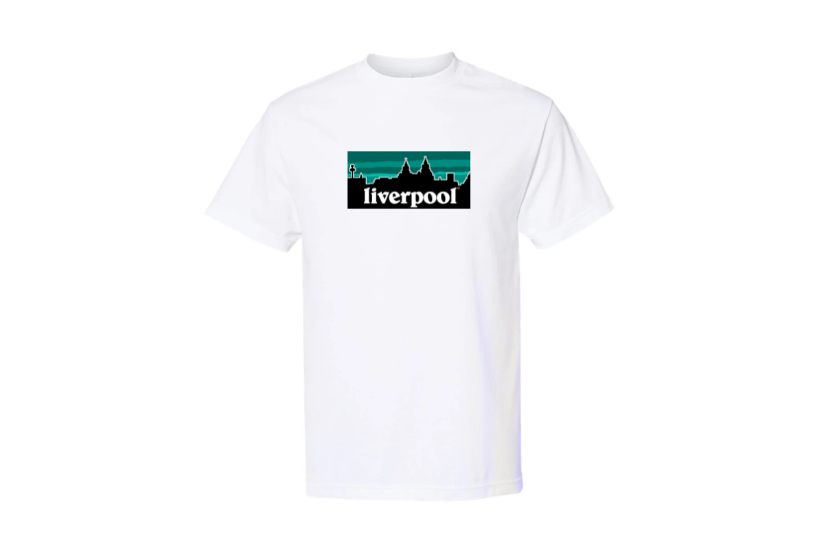 Kids Liverpool Skyline Green
