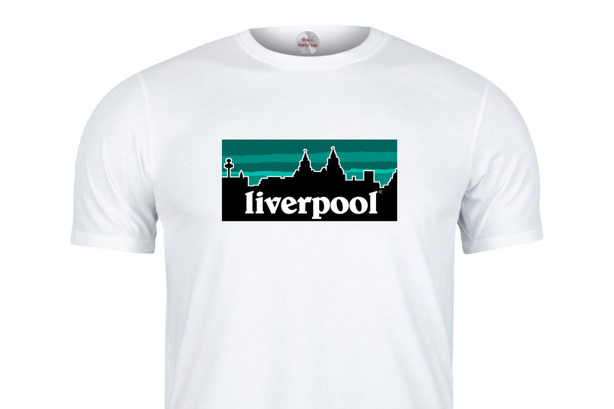 Liverpool© Skyline T Shirt Teal