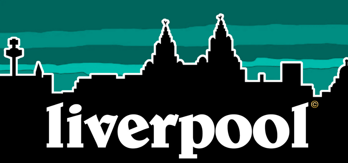 Kids Liverpool Skyline Green