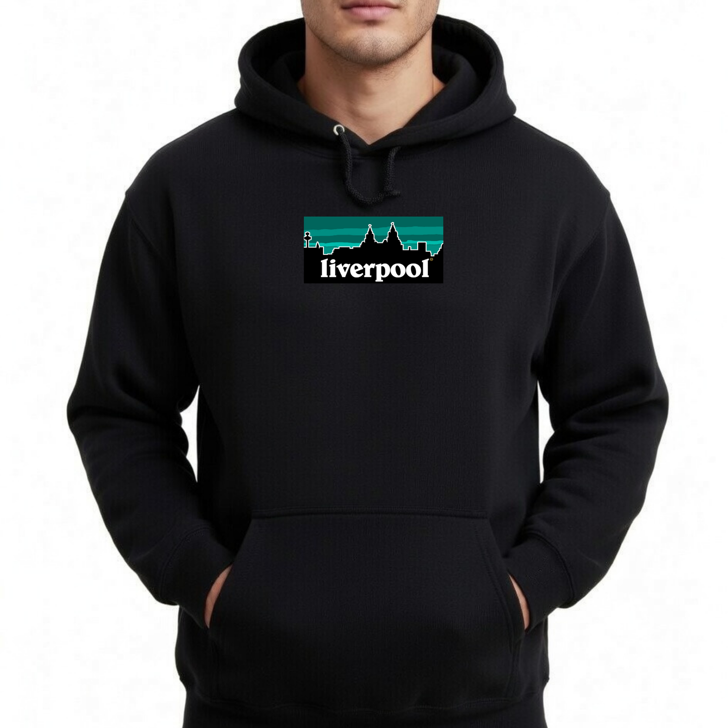 Liverpool© Teal Skyline Hoodie