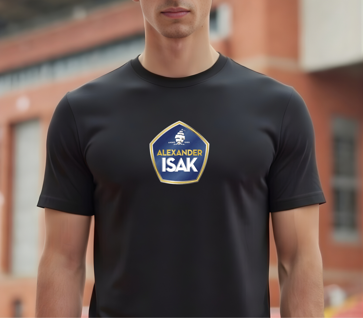 Isak x Pripps T Shirt – Red And White Top