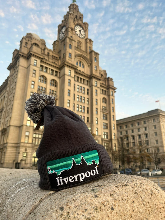 Liverpool Skyline Beanie Grey