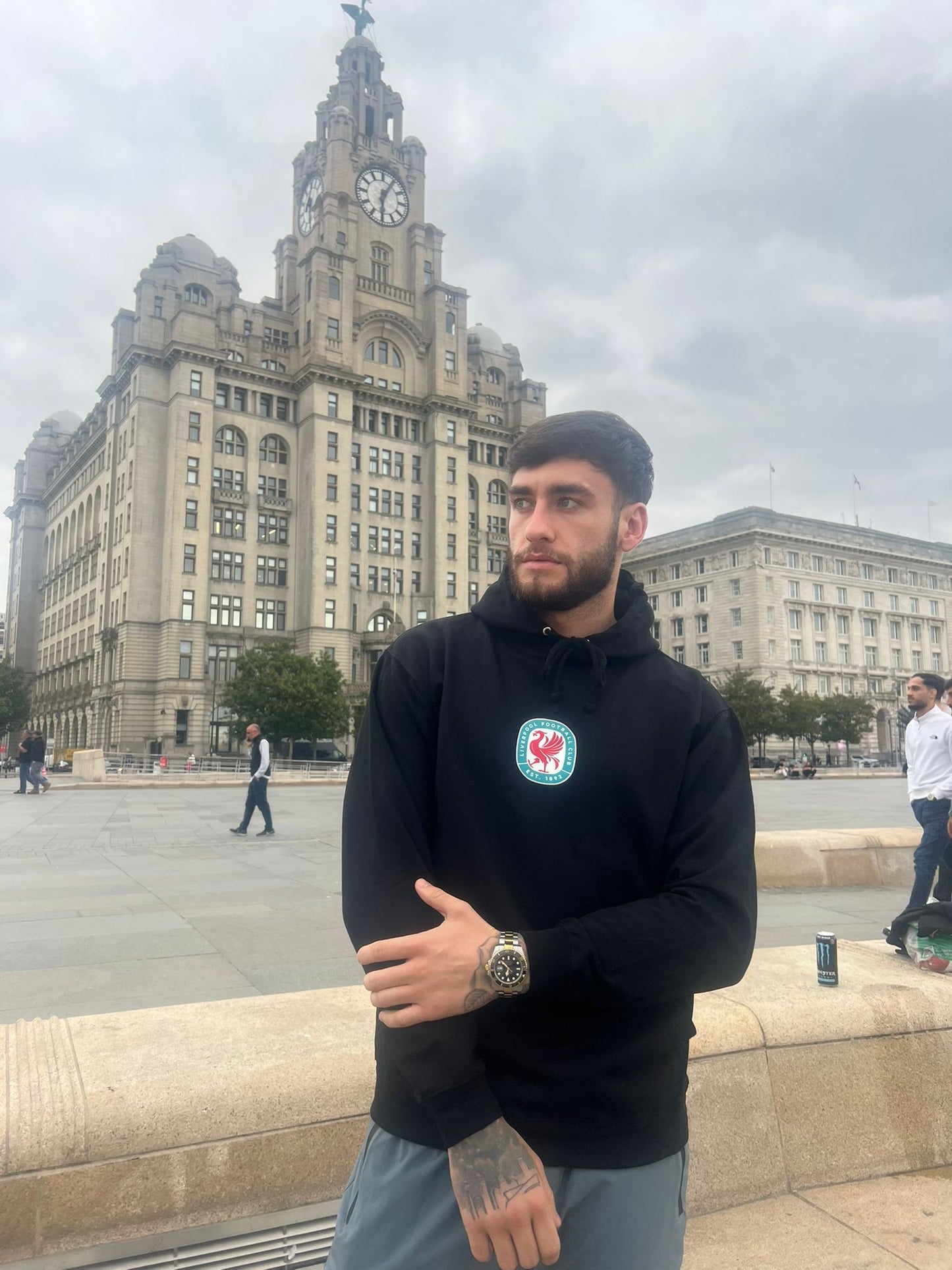 Retro Style Badge Hoodie