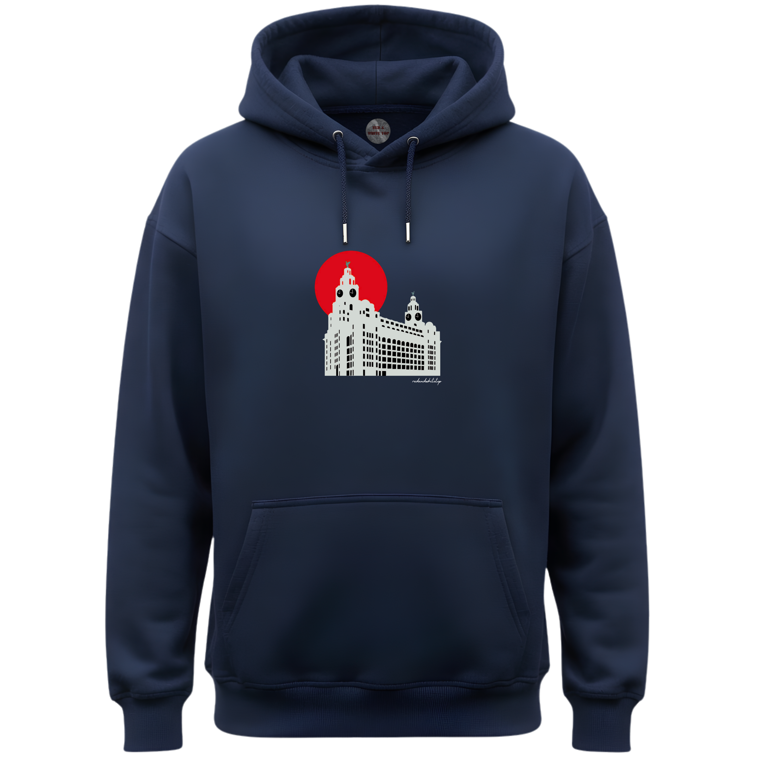 Red Sun Liver Buildings T Hoodie