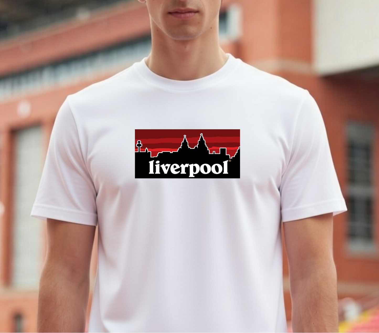 Liverpool© Skyline T Shirt Red