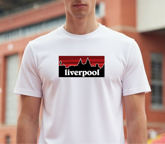 Liverpool© Skyline T Shirt Red