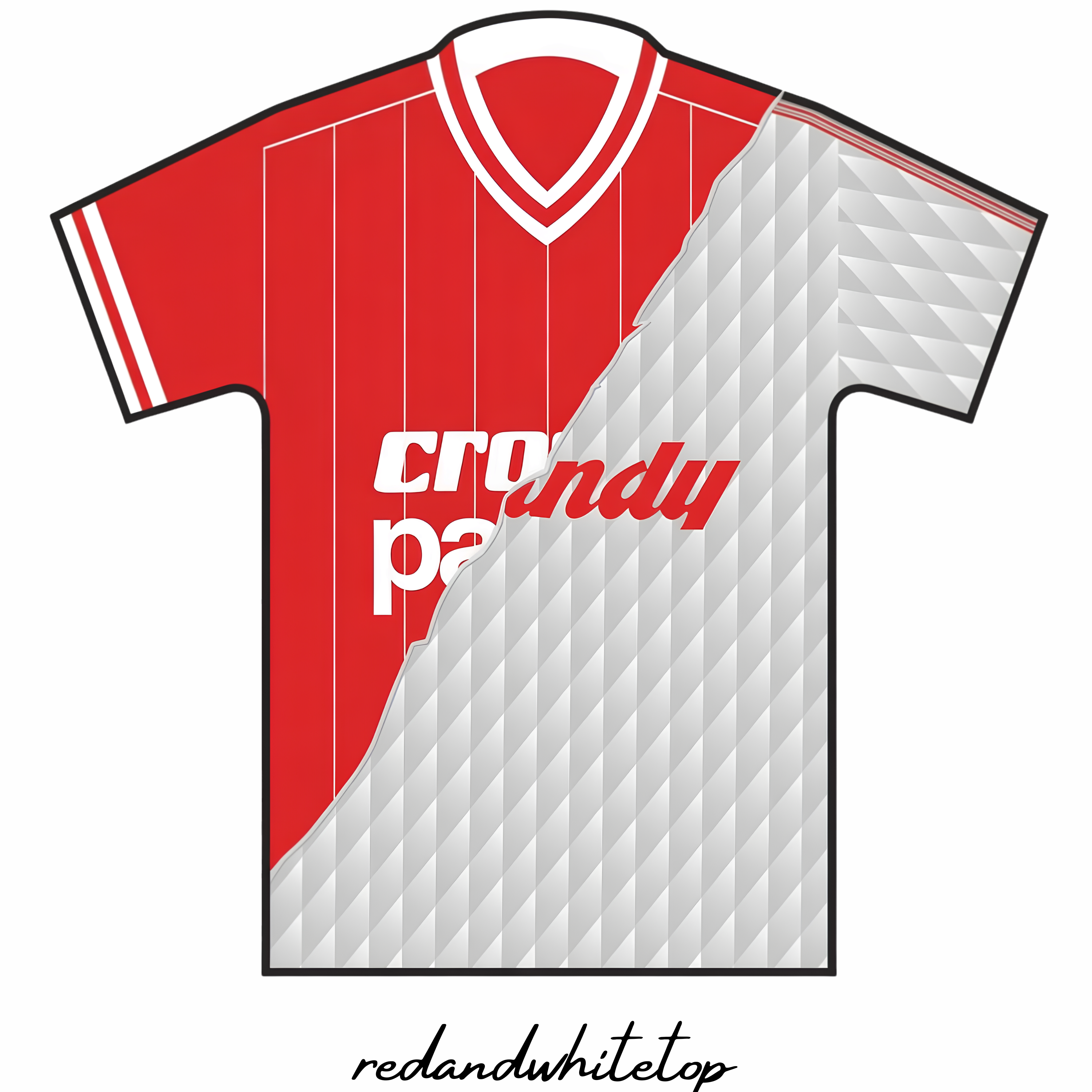 Retro Split Jersey T Shirt