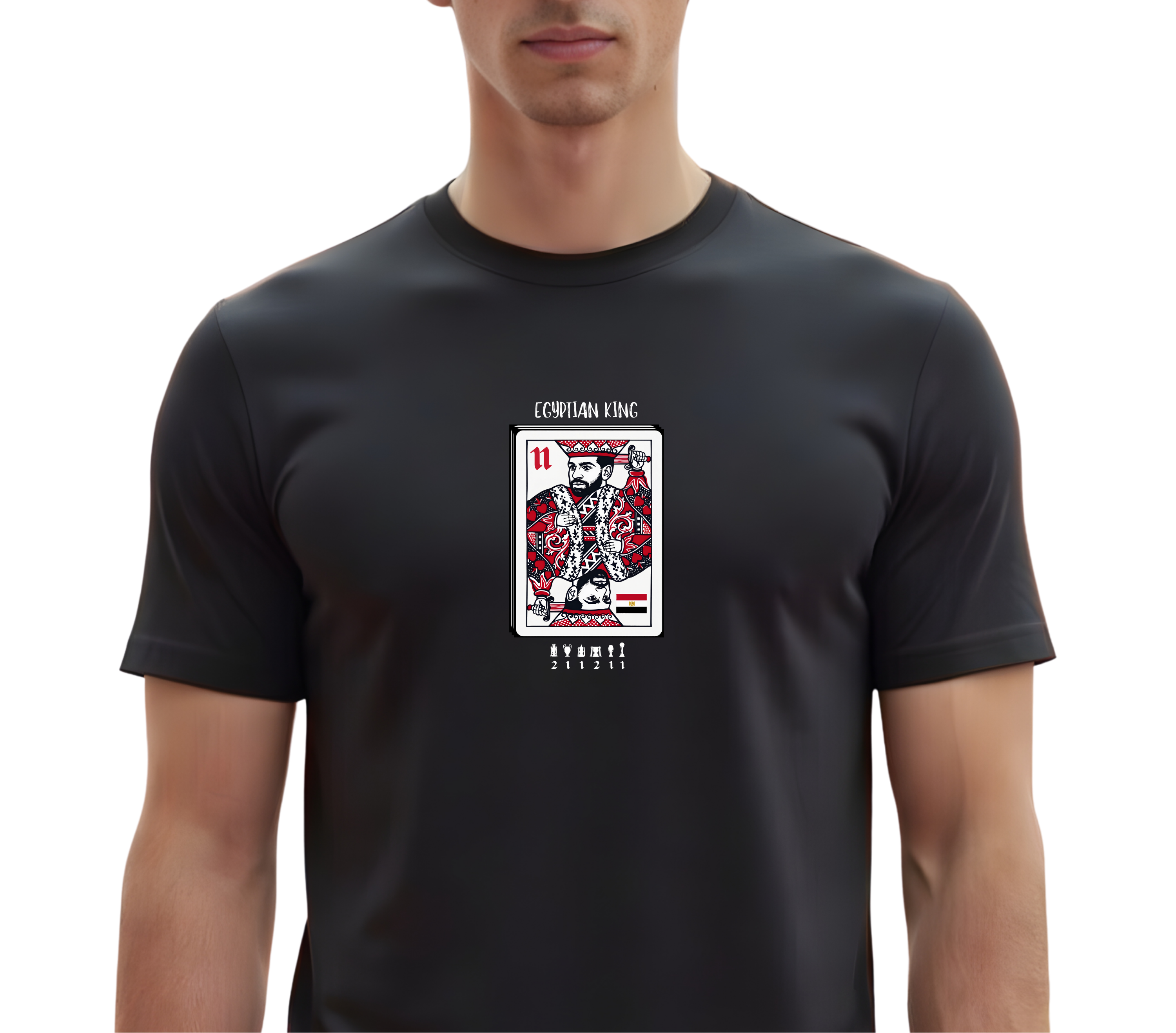 King of Egypt Playing Card T Shirt